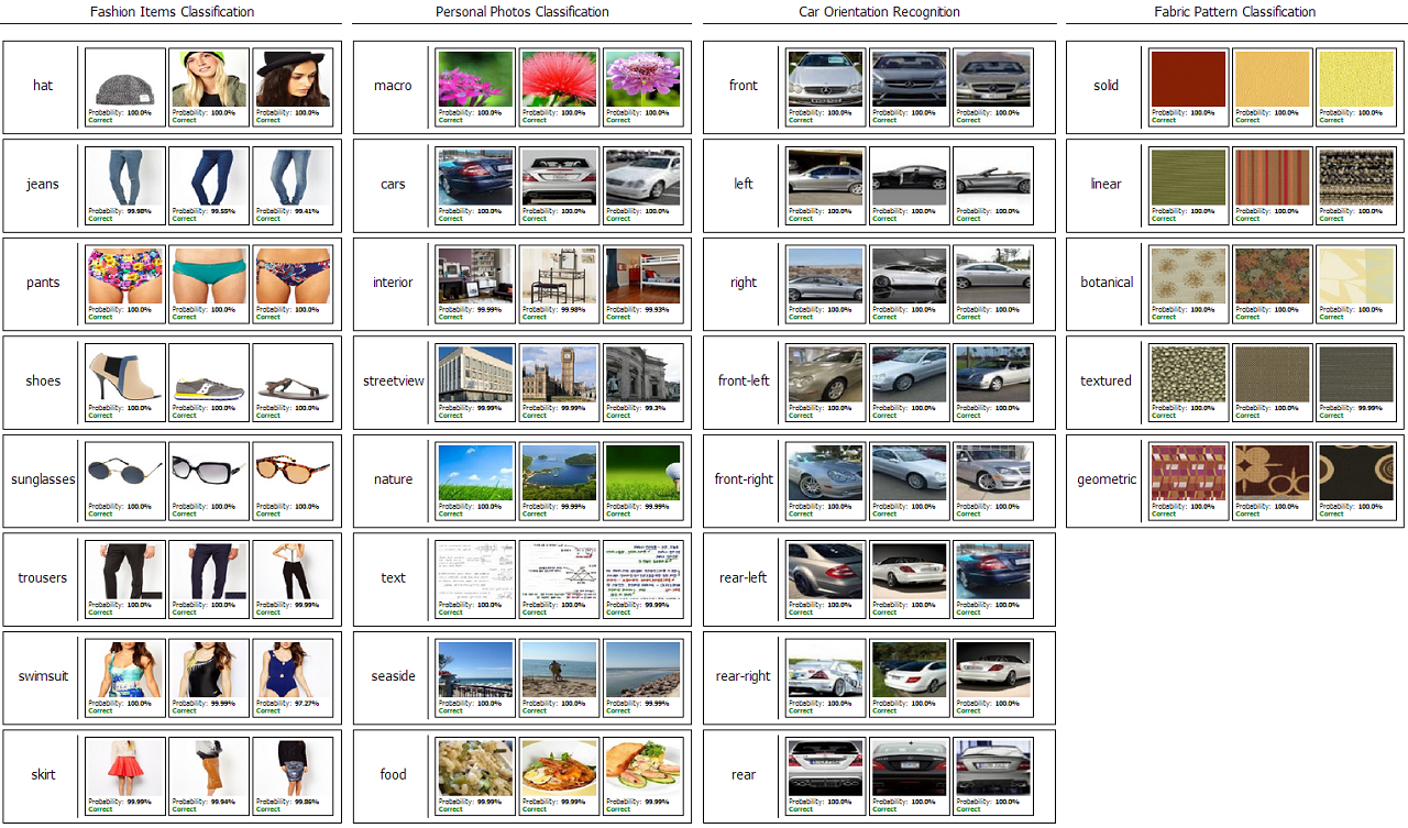 Auto-categorization of images for different use-cases