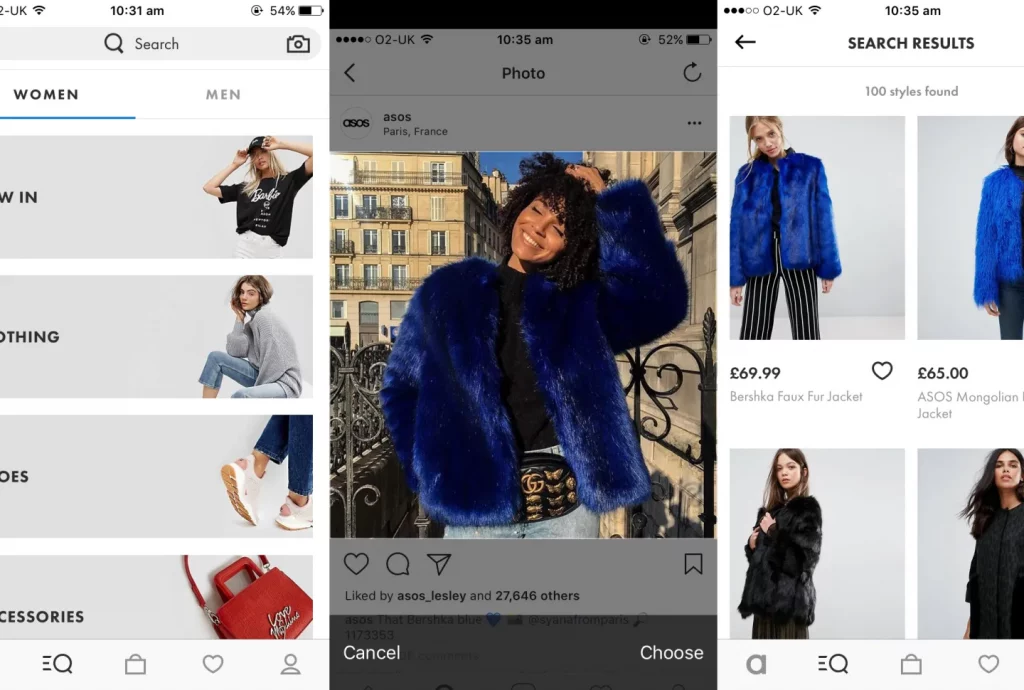 Asos visual search 